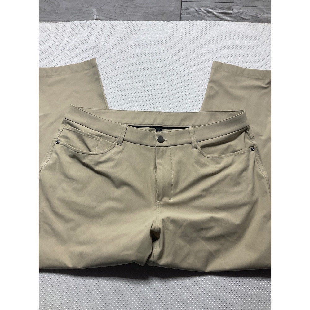 `Lululemon Mens Chino Style Tan Pants SZ 36/26